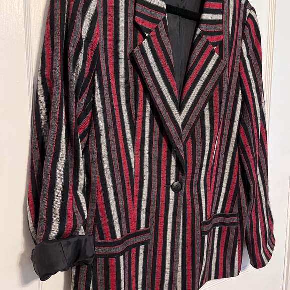 Village Sport Vintage Blazer, Red/Black - Picture 3 of 9